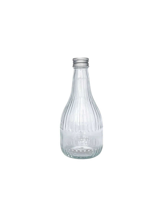 Yuk Glass Water Bottle with Screw Lid Transparent 200ml