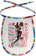 Koupakoupa Jordan Waterproof Baby Bib Made of 100% Cotton with Lace Band Colored