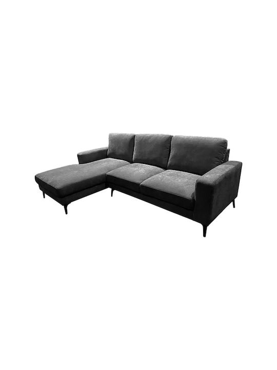 Corner Couch with Right Corner Anthracite 248x173x89cm