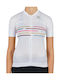 Sportful Tricou De Ciclism Pentru Femei Cu Mâneci Scurte Alb