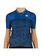 Sportful Tricou De Ciclism Pentru Femei Cu Mâneci Scurte Albastru