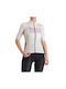 Sportful Tricou De Ciclism Pentru Femei Cu Mâneci Scurte Albă