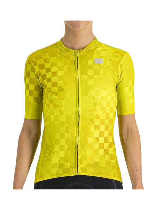 Sportful Tricou De Ciclism Pentru Femei Cu Mâneci Scurte Verde