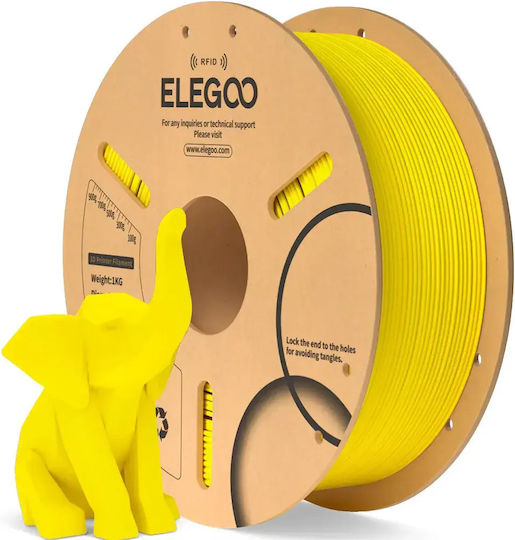 Elegoo PLA 3D Printer Filament 1.75mm RFID Yellow 1kg 50.203.0816