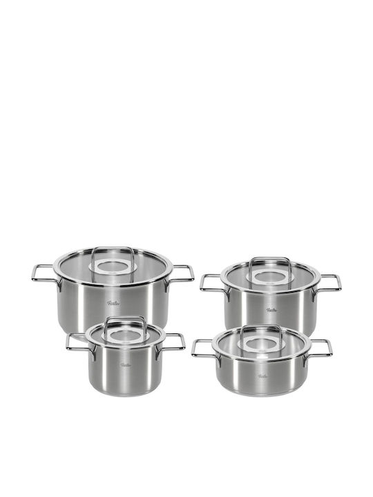 Fissler Pure Collection Cookware Set from Stainless Steel 4 Pieces