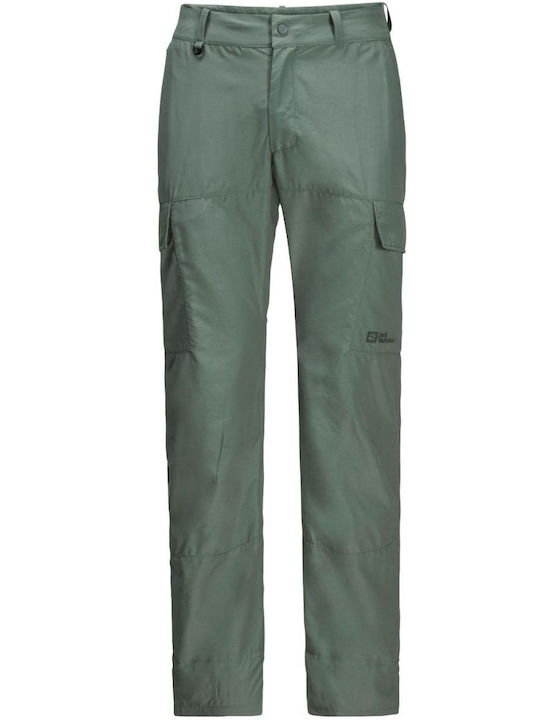 Jack Wolfskin Pantaloni Lungi de Drumeție Pentru Bărbați Verzi