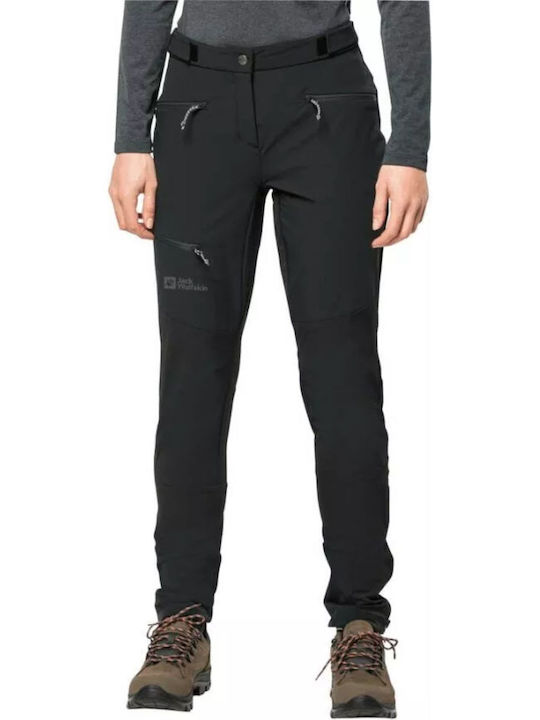 Jack Wolfskin Women's Long Hiking Trousers Black
