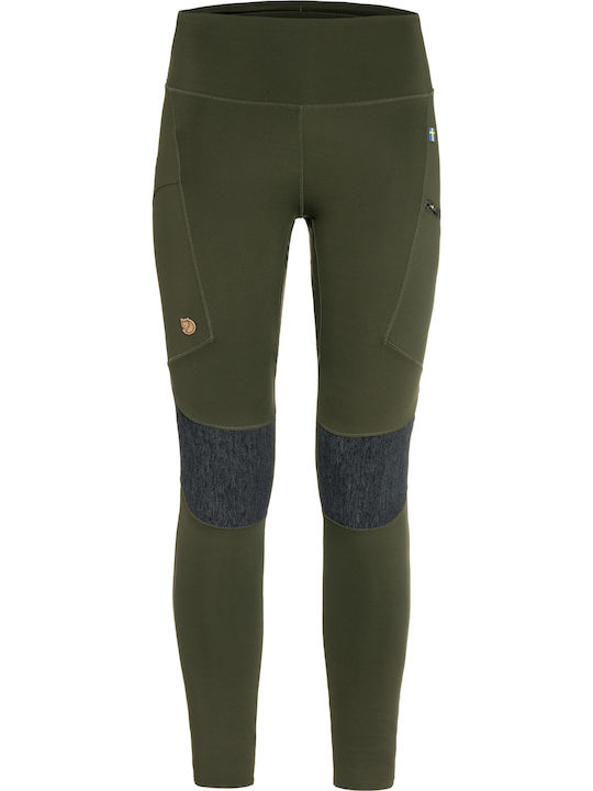 Fjallraven Abisko Pantaloni Lungi de Drumeție Pentru Femei Khaki