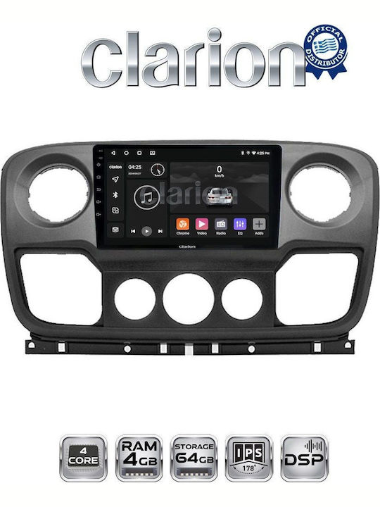 Clarion Car Audio System for Opel Movano Renault Master Nissan NV400 2010 to 2019 Bluetooth USB Wi-Fi GPS Apple CarPlay Android Auto