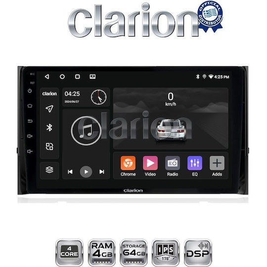 Clarion Автомобилна Аудио Система За Skoda Karoq 2016 Bluetooth USB Вграден Wi-Fi GPS Apple CarPlay Android Auto