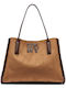 Women's Tote Bag Suede Brown