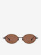 Projekt Produkt Unisex Sunglasses with Metallic Frame Black / Brown