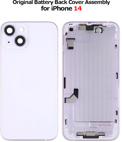 Заден капак на батерията в комплект iPhone 14 US версия eSIM *grade B*