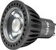 kelvo Metallic Recessed Spot with Built-in LED and Warm White Light White 5x5cm