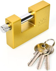 Deli Brass Padlock Monoblock with Key 60mm Yellow Deli Brass Padlock Monoblock with Key 60mm Yellow