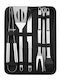 Barbecue Accessories Set Stainless Steel 9 Pieces