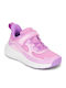 Kids Anatomic Sneakers with Hoop & Loop Closure Pink