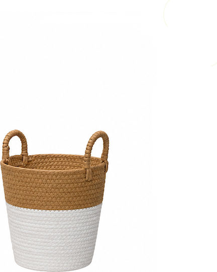 Kaemingk Vaze Pentru Plante Din Paie Alb 24x24x21.5cm