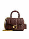 Tabby Leder Damen Schultertasche Braun
