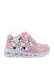 Kinder Sneaker mit Bügel- und Schleifenverschluss und Lichtern Rosa