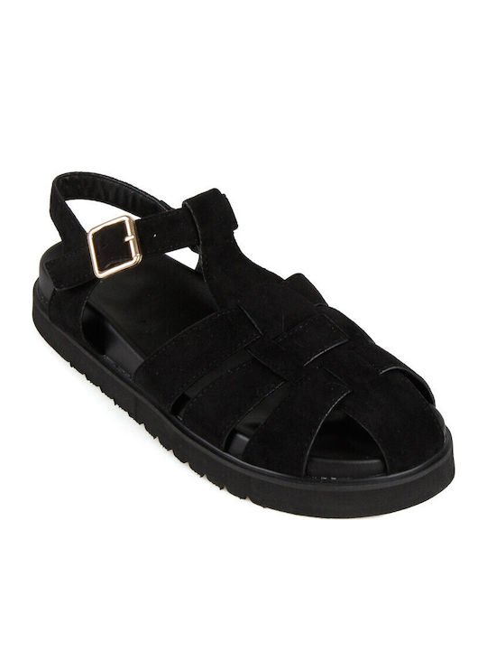 Дамски Сандали Flatforms Черни