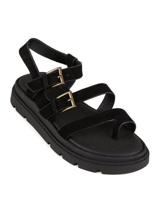 Silia D Women's Flat Sandals Flatforms Black