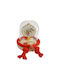 Kalliopi Silver Handmade Tabletop New Year's Lucky Charm Pomegranate Made of Glass 2027