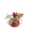 Kalliopi Silver Tabletop New Year's Lucky Charm Red Ceramic Pomegranate 2027 10x10cm