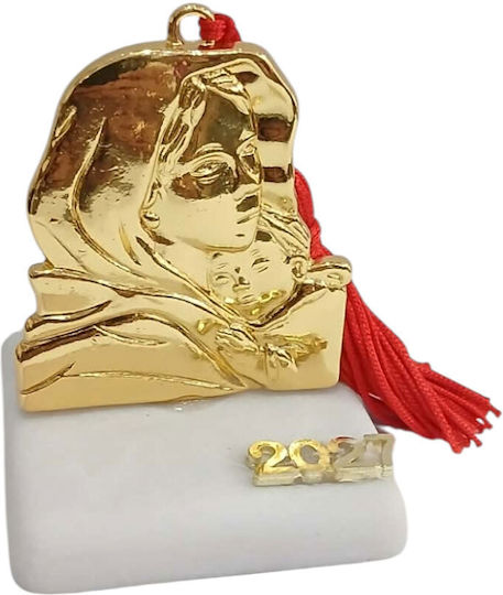 Kalliopi Silver Настолно Щастие За Дома Златисто От Камък 2027 5x5см