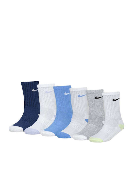 Nike Kids' Socks Smiley Crew Mystic Navy 6 Pairs