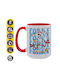 Koupakoupa Forky Ceramic Mug Red 450ml