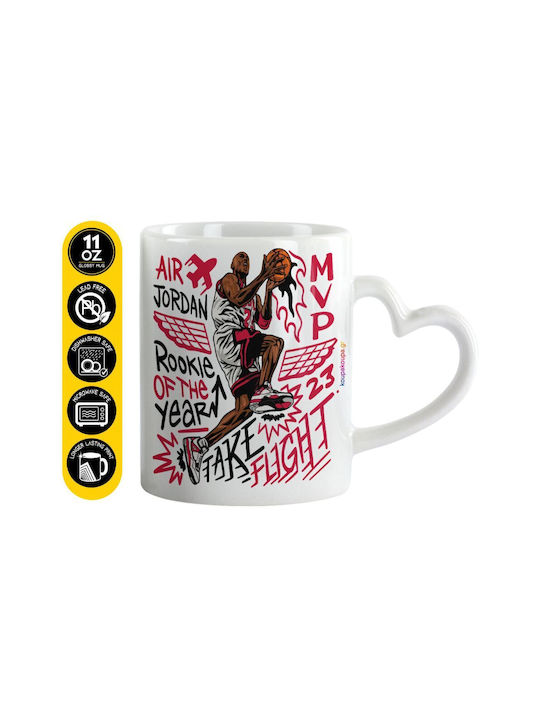 Koupakoupa Jordan Ceramic Mug White 330ml