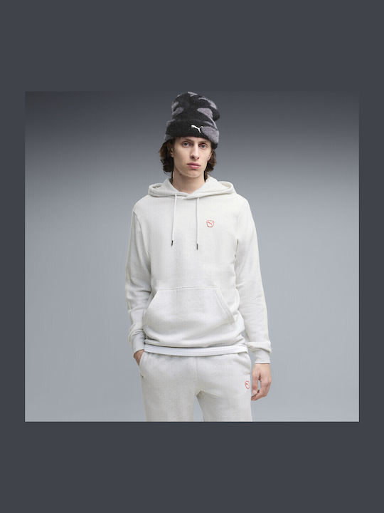 PUMA Ess Φούτερ με Κουκούλα Grey