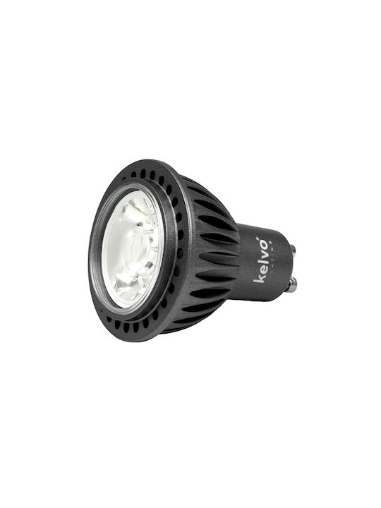 kelvo Metallic Recessed Spot with Built-in LED and Natural White Light White 5x5cm
