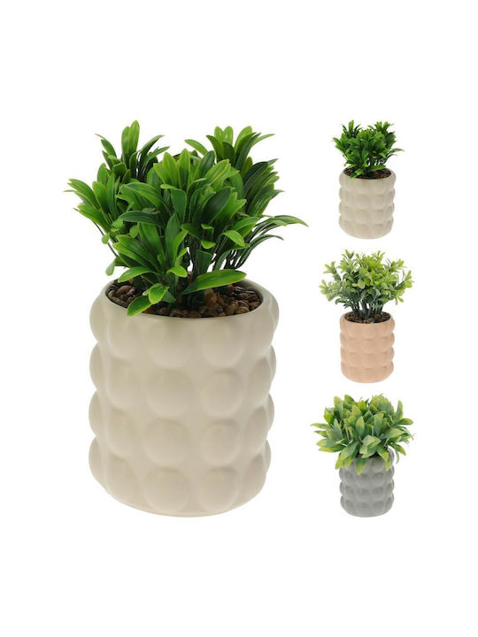 Artificial Potted Plant Ceramic Casserole 18cm ...