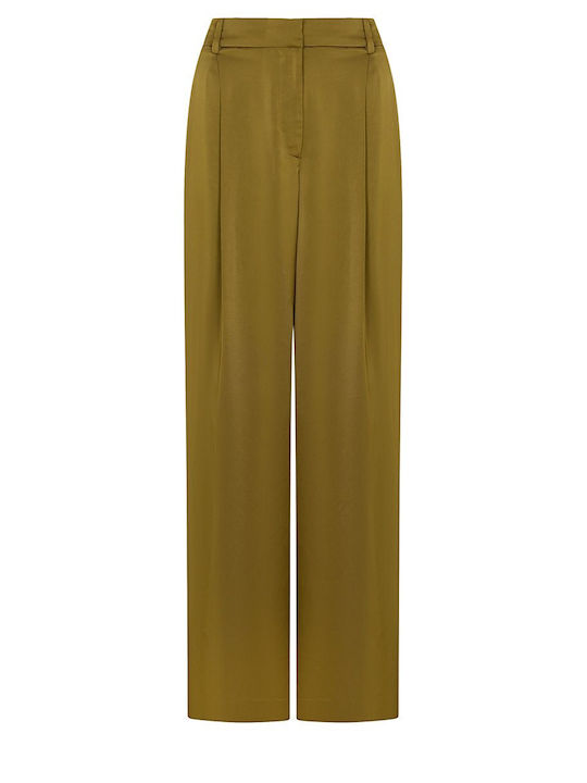 Michael Kors Damen Stoffhose Khaki