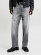 Herren Jeanshosen mit Entspannt Baggy Anwendung Schwarz Denim