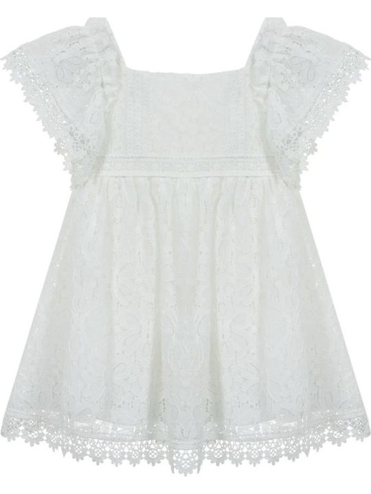 Lapin White Baptism Dress Made of Lace
