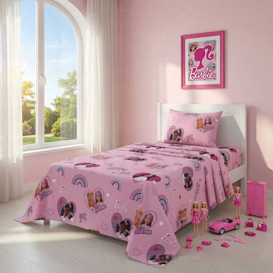 Casa Colori Single Sheet with Elastic Band Cotton Kids 100x200cm