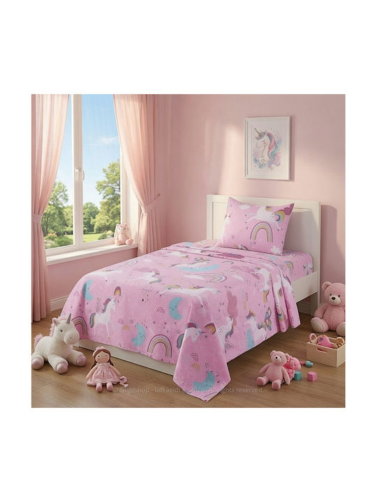 Casa Colori Kinderbettlaken Einzeln Mit Gummizug Baumwolle Kind 100x200cm