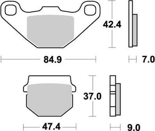 Tampoane De Frână Moto-master Nitro Phoenix 200 2x4