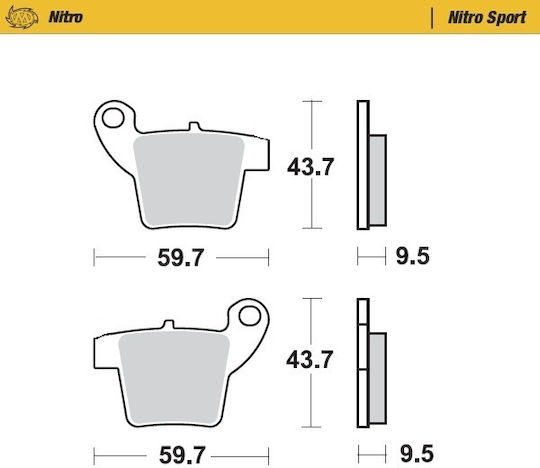 Подложки Фрикционни Moto-master Brake Pad Sinter Mx Gas Gas Mc 65 23