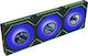Lian Li Uni Reverse Blade Case Fan 120mm (1950rpm) with ARGB Lighting and 3-Pin / 9-Pin Connection 3pcs