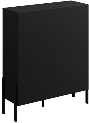 Bufet Etsore 103 din Lemn și Metal Negru 114x40x135cm