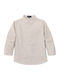 Kids Short-Sleeved Beige Shirt