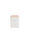Max Home Set 2 Pieces Coffee and Sugar Storage Jars with Metallic Brown Lid 11.2x11.2x15cm