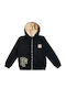 Kinder-Sweatshirt Strickjacke mit Taschen Marineblau