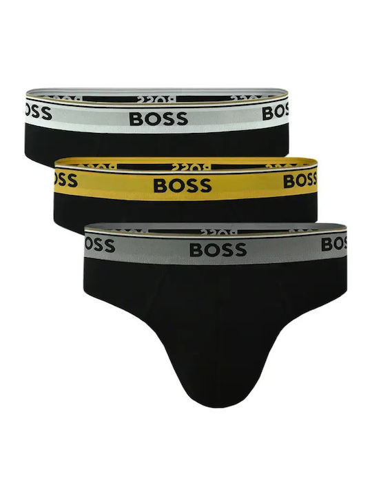 Boss Мъжки слипове Черни 3Pack