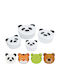 Koopman Koopman Fabric Toy Storage Box Set 4 Pieces