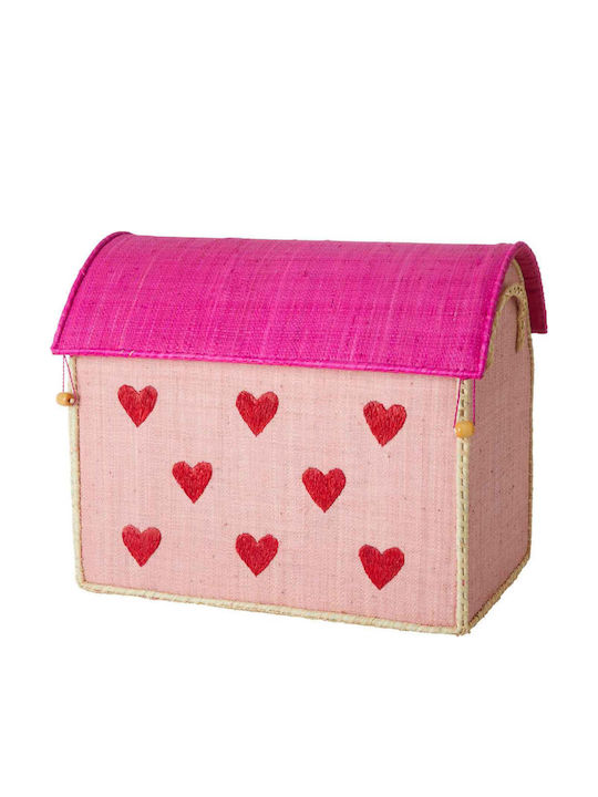 Rice Children's Fabric Pink Storage Box